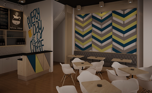 3D Modelling Cafe | Oedi Karya Interior Design & Build